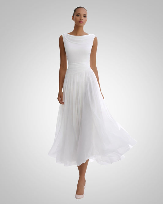 Aleksandra | Damskie Eleganckie Sukienka Midi na Wesele