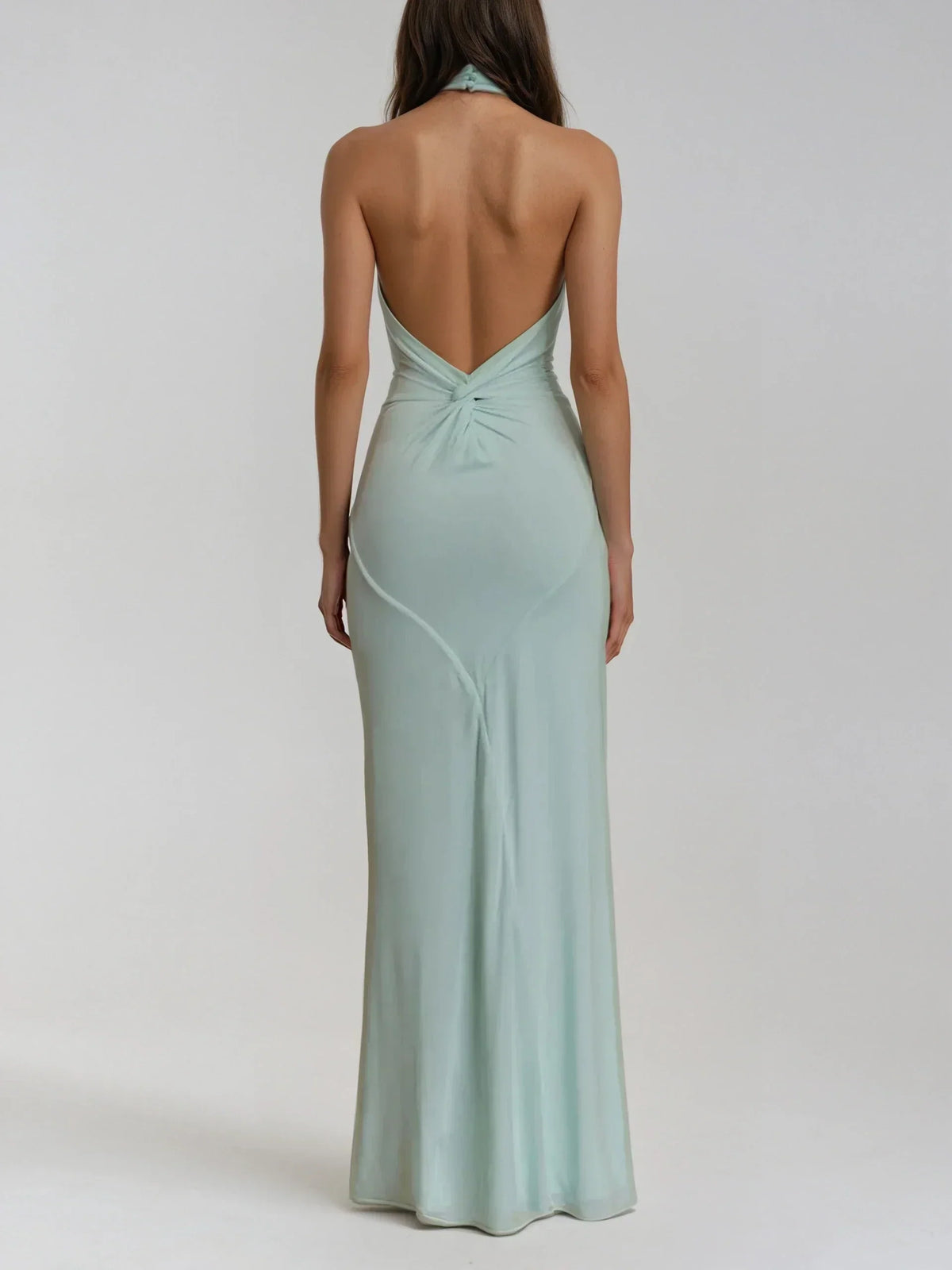 Amelia | Damskie Elegancka Letnia Sukienka Maxi Halter