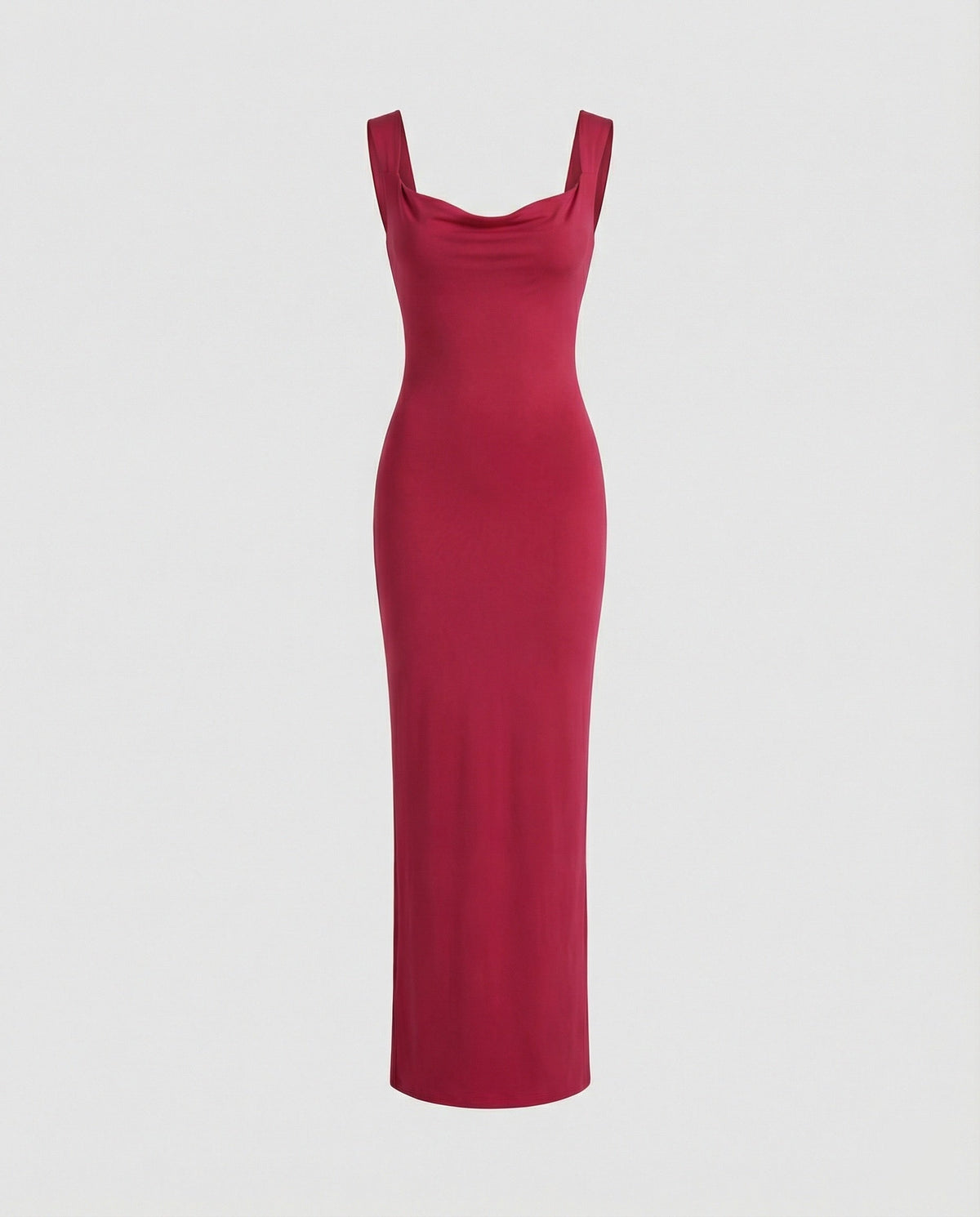 Arielle | Damska Elegancka Drapowany Dekolt Sukienka Maxi