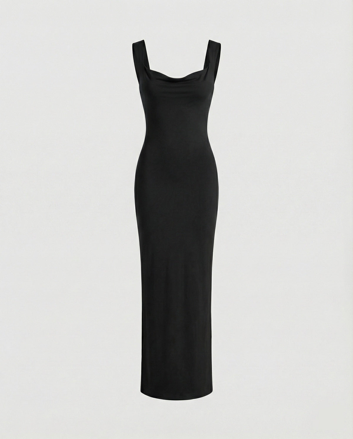 Arielle | Damska Elegancka Drapowany Dekolt Sukienka Maxi