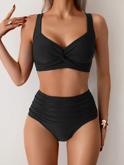 Kinga | Damska Eleganckie Wysoki Stan Bikini