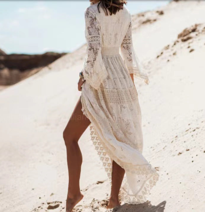 Lena | Damska Plaża Sukienka Maxi Boho
