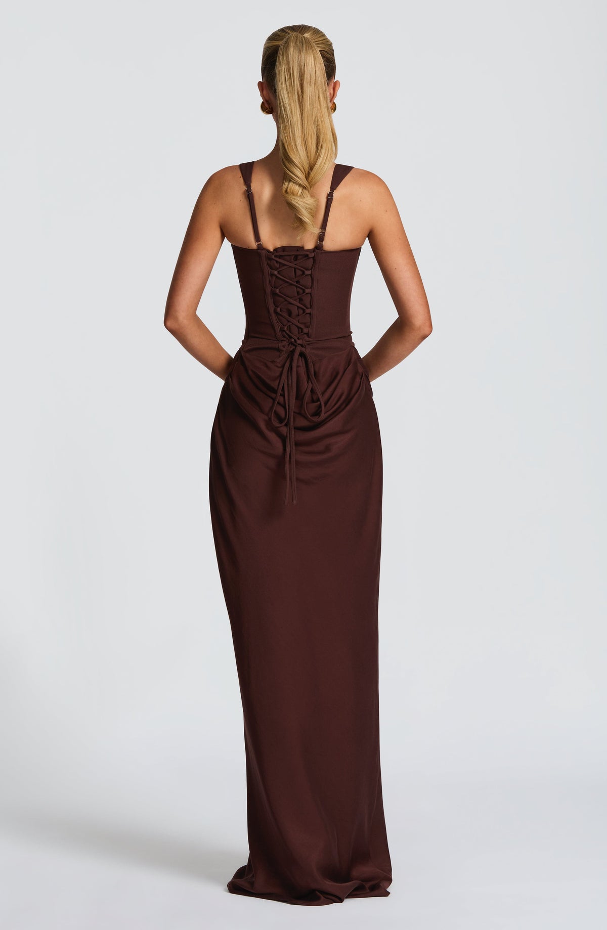 Liliana | Damskie Elegancka Drapowana Sukienka Wieczorowa