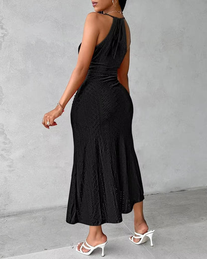 Laura | Damska Letnia Szyja Halter Sukienka Maxi
