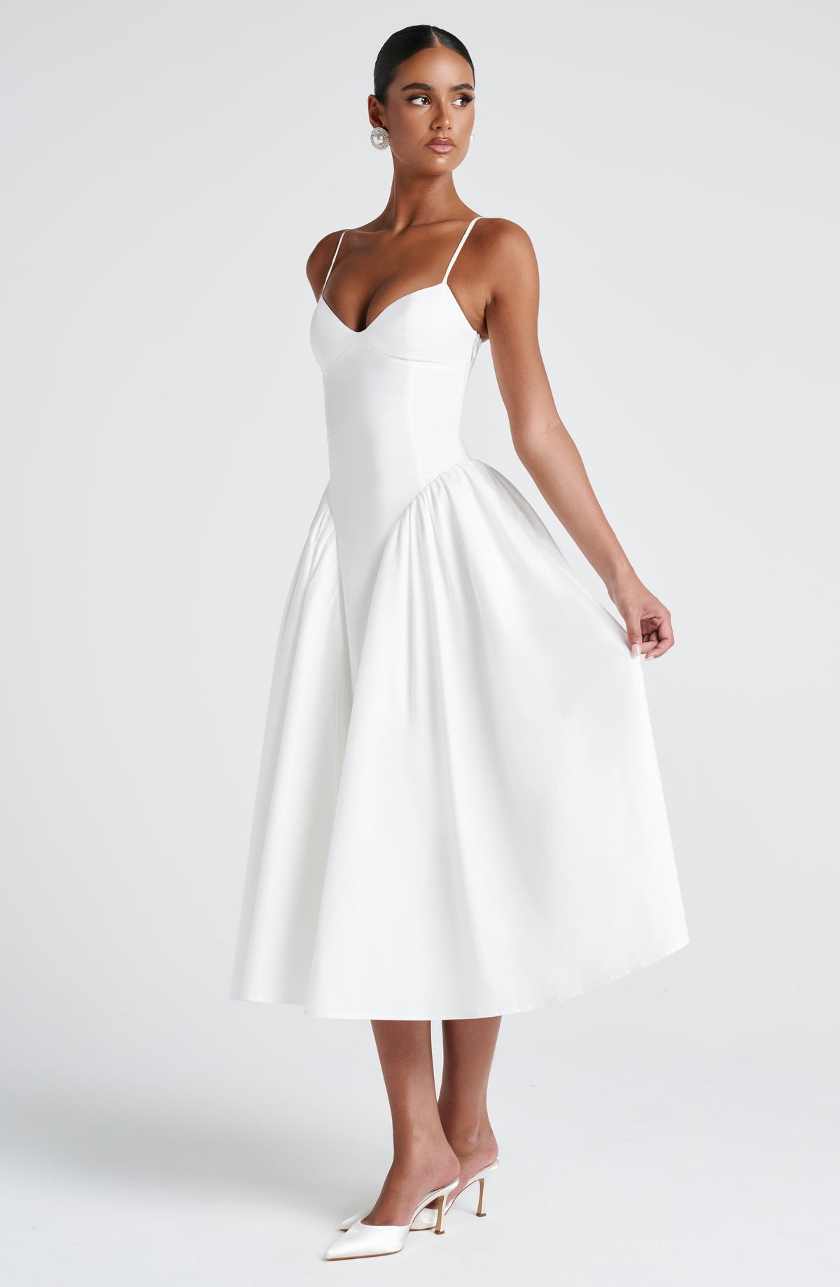 Maria | Damskie Elegancka Sukienka Weselna Midi