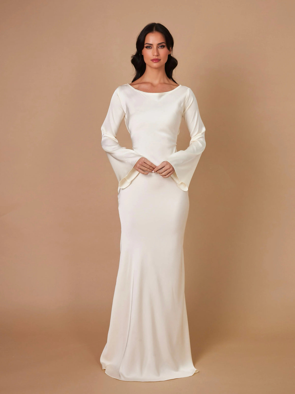 Pola | Damskie Eleganckie Długie Sukienka Maxi