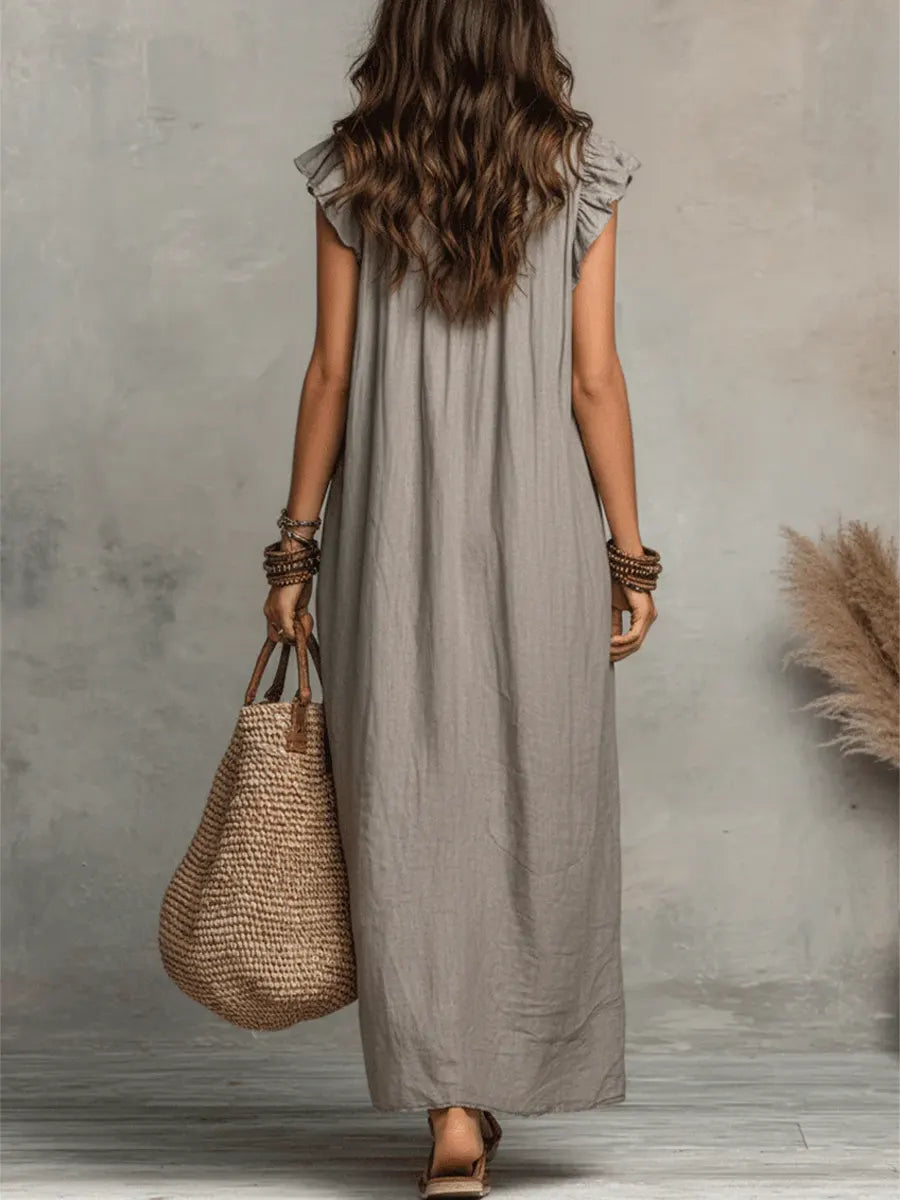 Amelia | Damskie Zwiewne Sukienka Maxi