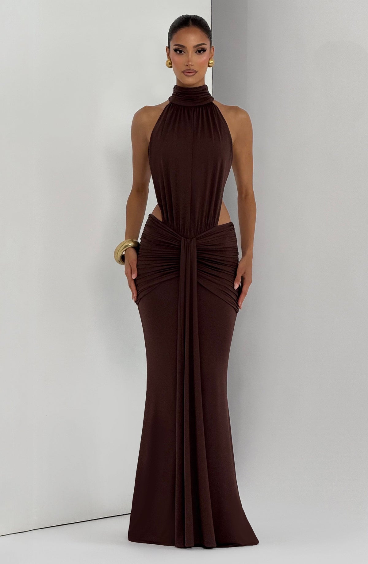 Marta | Damskie Letnia Sukienka Maxi Halter